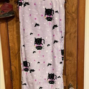 Betsey Johnson Purple Cat  throw